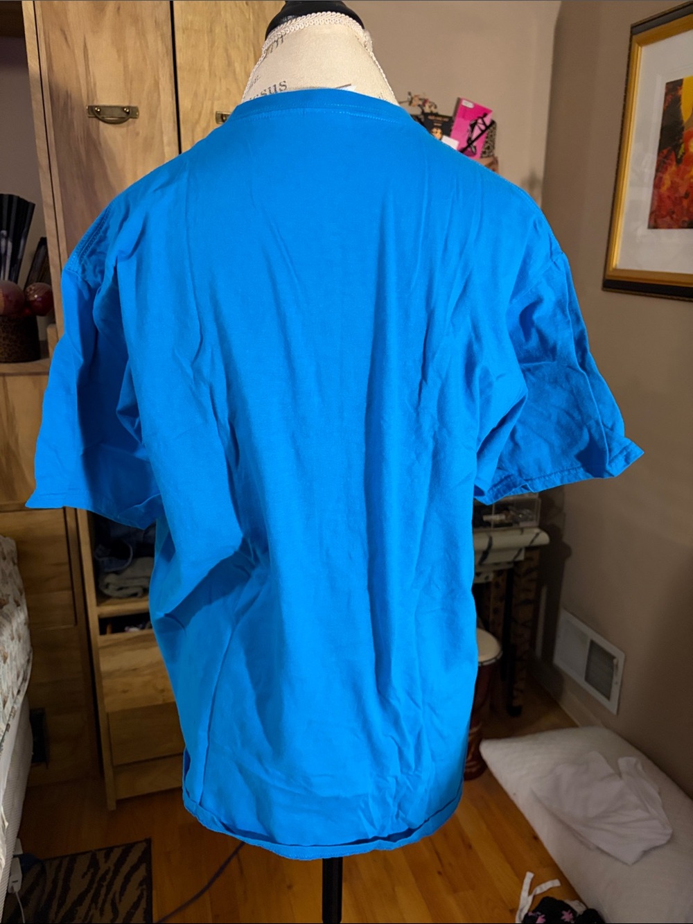 Easter Bunny Gamer Graphic Tee - Blue - XL - Picture 3 of 5